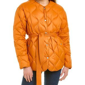 Rag & Bone Rudy Duck Down Puffer Coat - Size small in orange